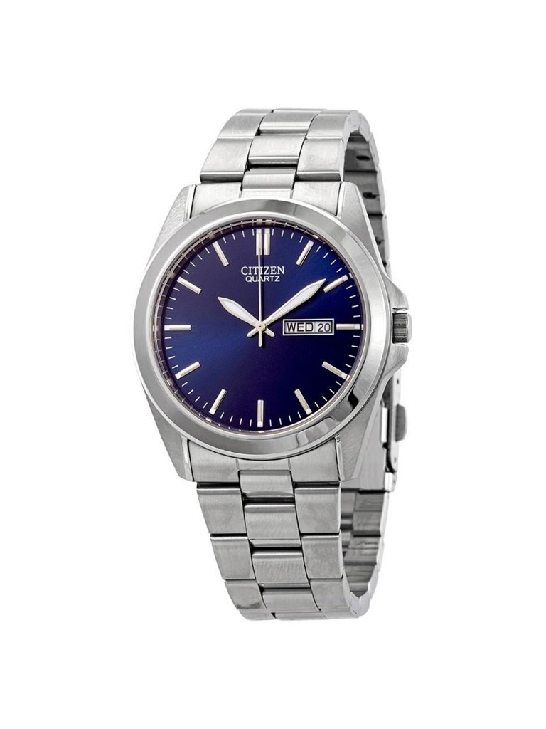 Nwt Citizen Quartz Blue Dial Stainless Steel Men's Watch
